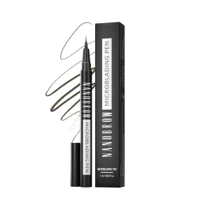 Microblading Pen Dark Brown - Enhancing, Thickening, Eyebrow Filling. Brow pen with ultra-thin tip
