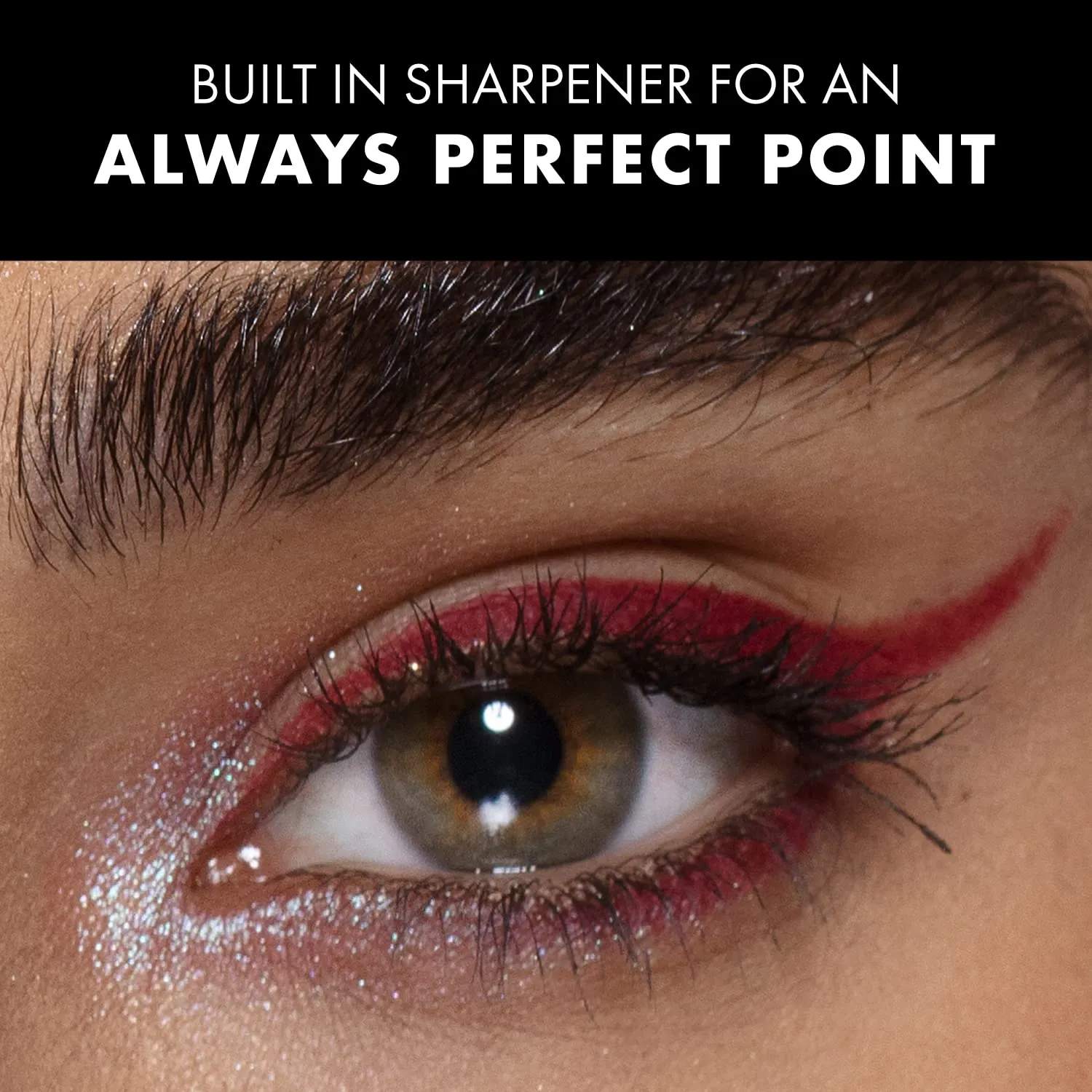 Milani Stay Put Eyeliner - Picante (0.01 Ounce) Cruelty-Free Self-Sharpening Eye Pencil with Built-In Smudger - Line & Define Eyes with High Pigment Shades for Long-Lasting Wear