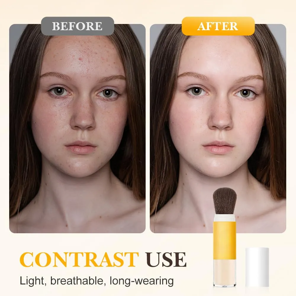 Mineral Sunscreen Setting Powder, 2025 New Long Lasting Sunscreen Powder for Face & Scalp, Lightweight Natural Matte Finish Setting Powder for All Skin (1 Pcs, 8g)