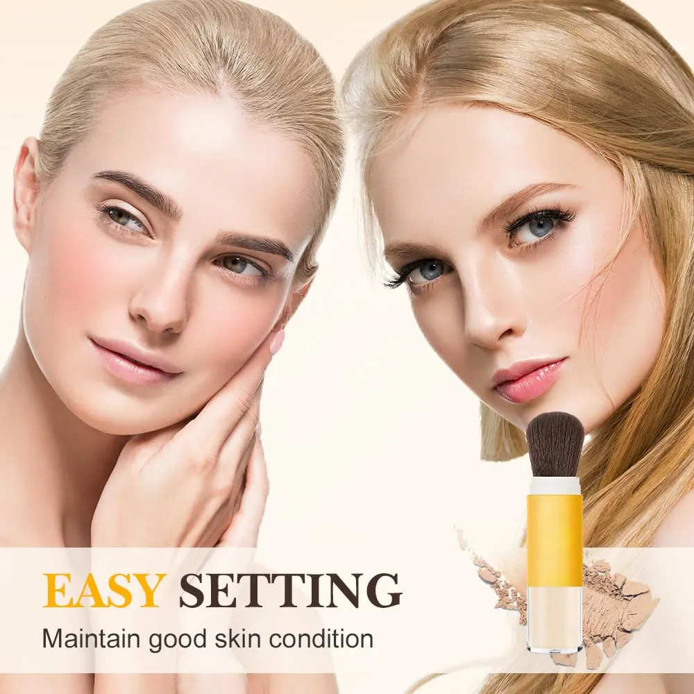 Mineral Sunscreen Setting Powder, 2025 New Long Lasting Sunscreen Powder for Face & Scalp, Lightweight Natural Matte Finish Setting Powder for All Skin (1 Pcs, 8g)