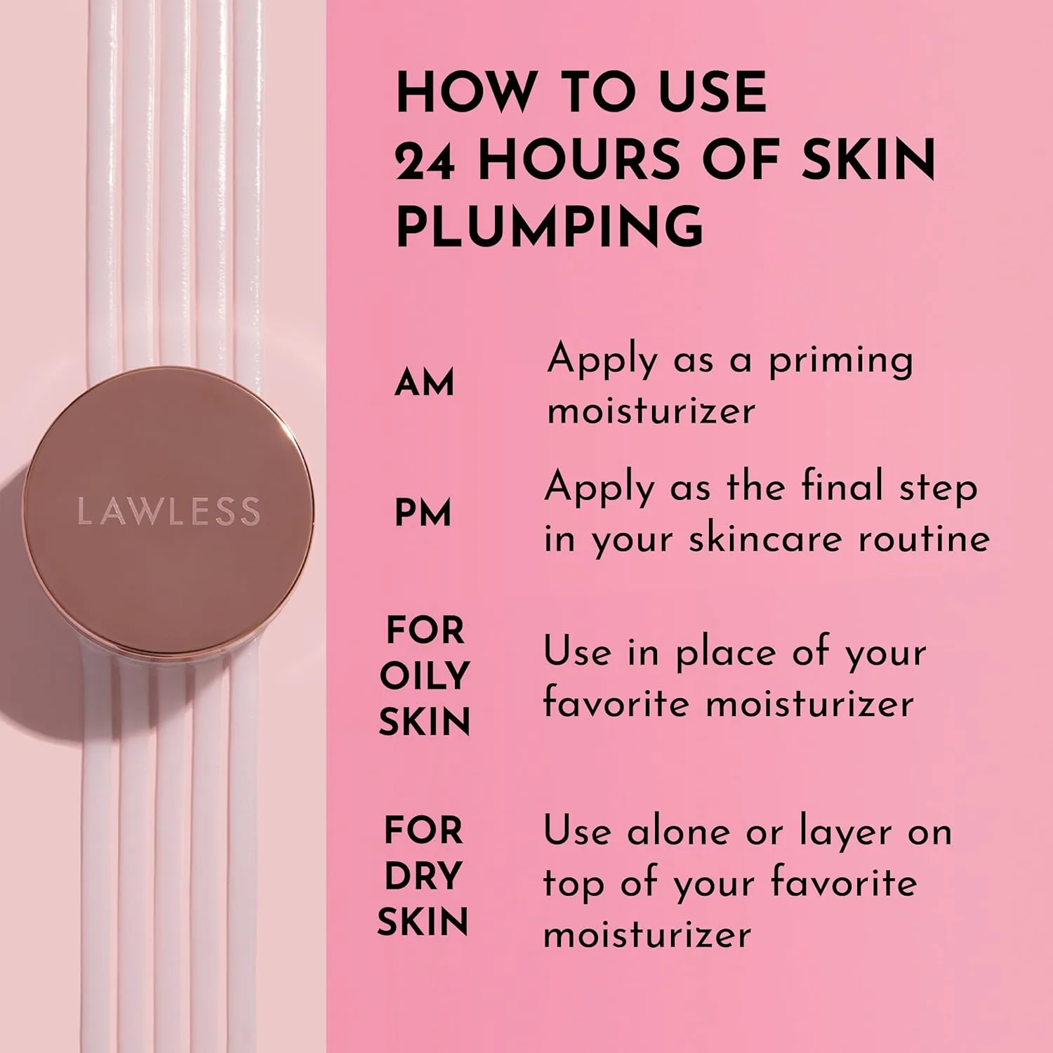 Mini Forget the Filler Skin-Plumping Line-Smoothing Perfecting Cream - Premium Non-Acne Moisturizer Designed to Prime, Plump, Smooth, and Tighten Skin for a Youthful, Hydrating Look - 0.05 oz