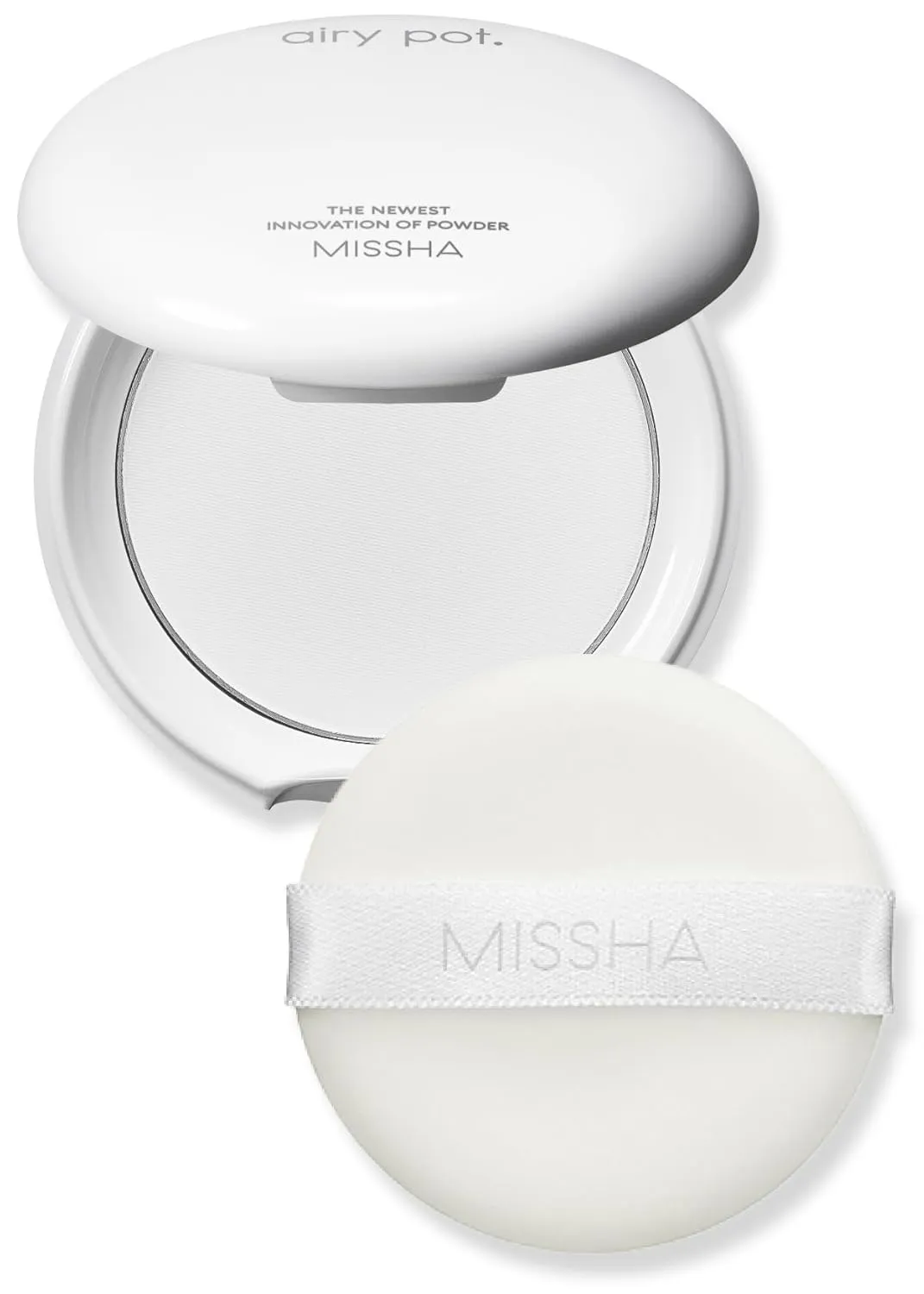 MISSHA Airy Pot Pressed Translucent Powder Pact 5g I Make Up Finishing Setting Powder For a Natural Matte Finish