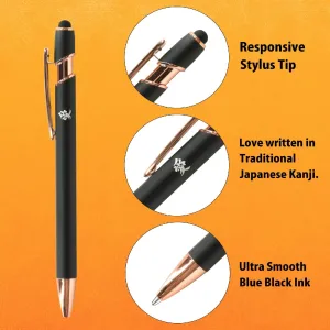 Mitsubishi Pencil Mechanical Pencil Metal 0.5mm Silent Blue M5KH1P.10 With Original Stylus Ballpoint Touch Pen