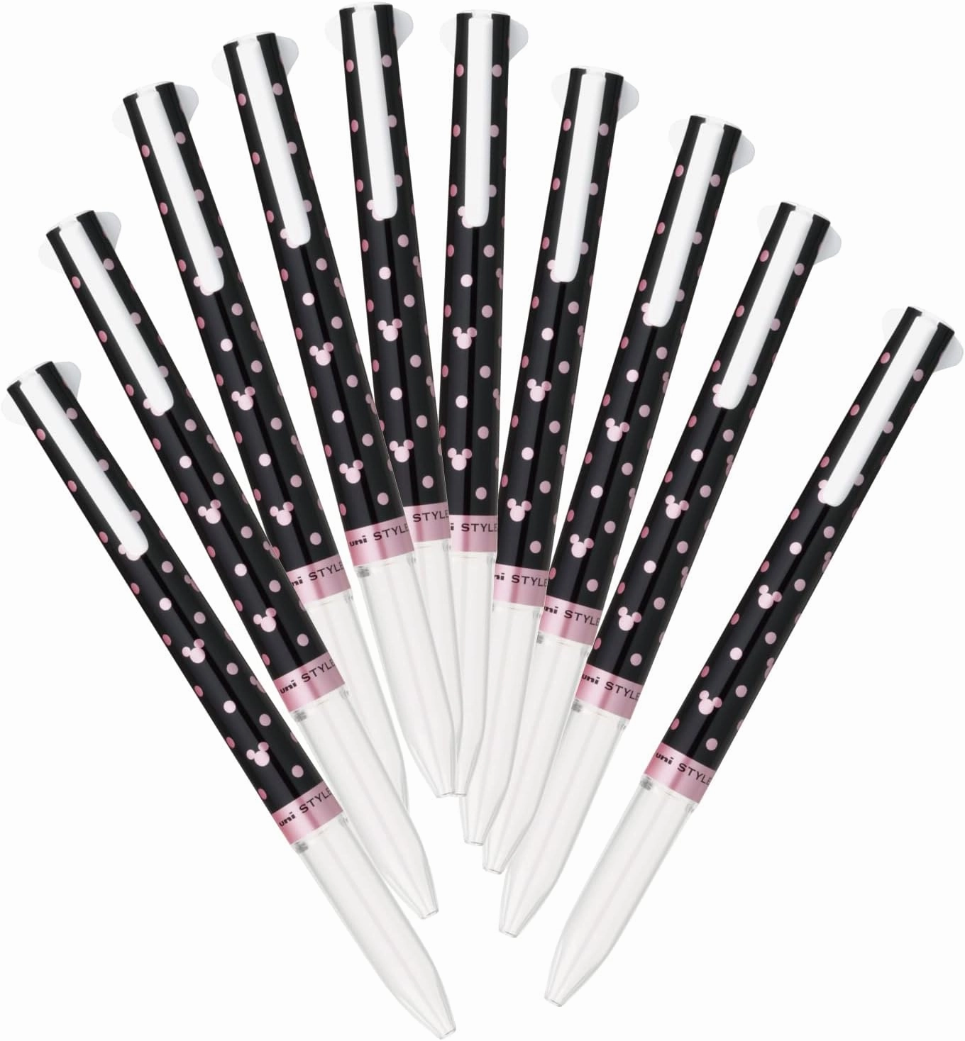 Mitsubishi Pencil Style Fit 3 Color Holder Disney Black 10 Pieces Hako UE3H258DS.24
