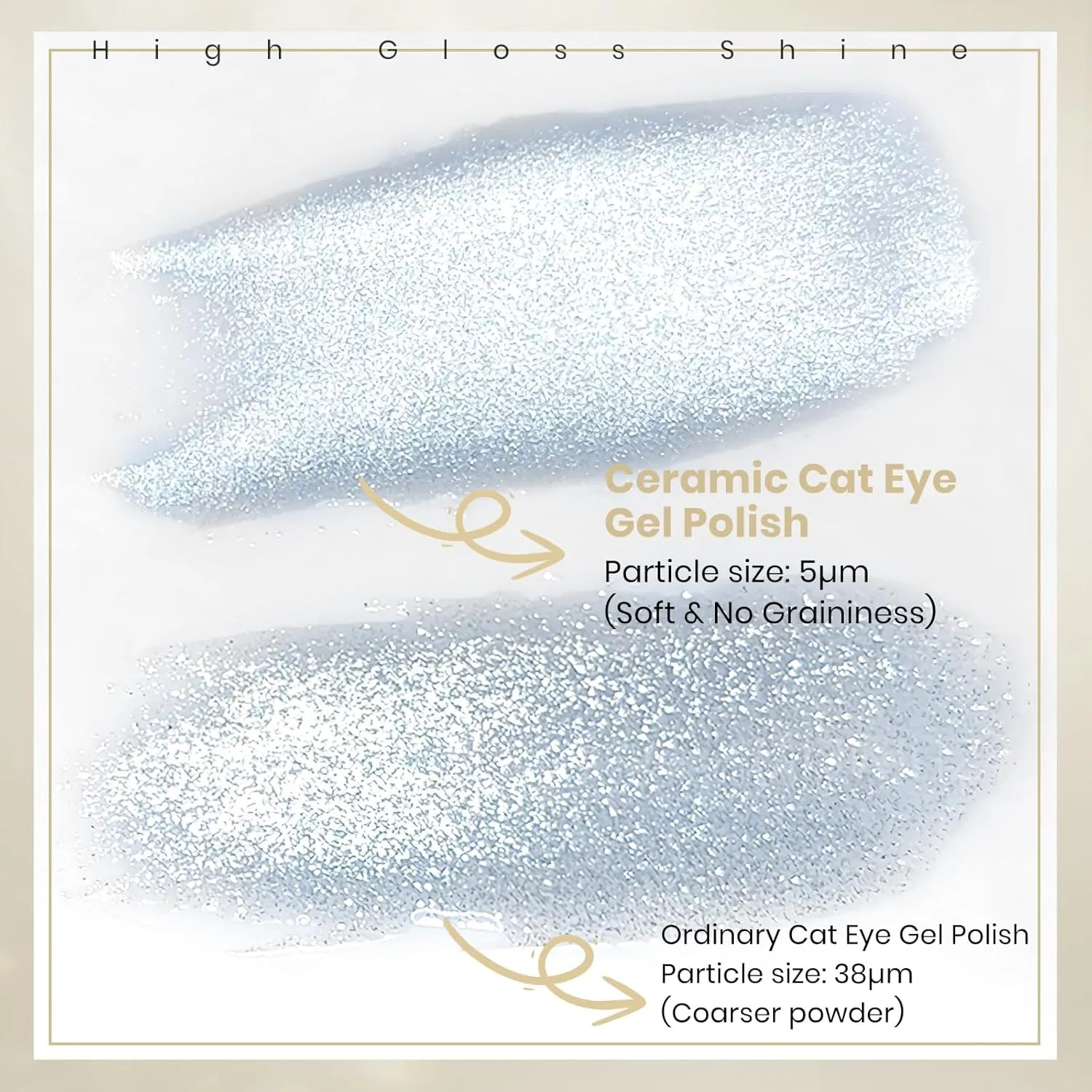 MIZHSE Cat Eye Gel Nail Polish, 8 Colors Ceramic Magnetic Gel Polish Set with Magnet Stick, Crystal Shimmery Silver Brown Green Purple Colors Nail Gel Soak Off Nail Art Salon Home Gift for Women