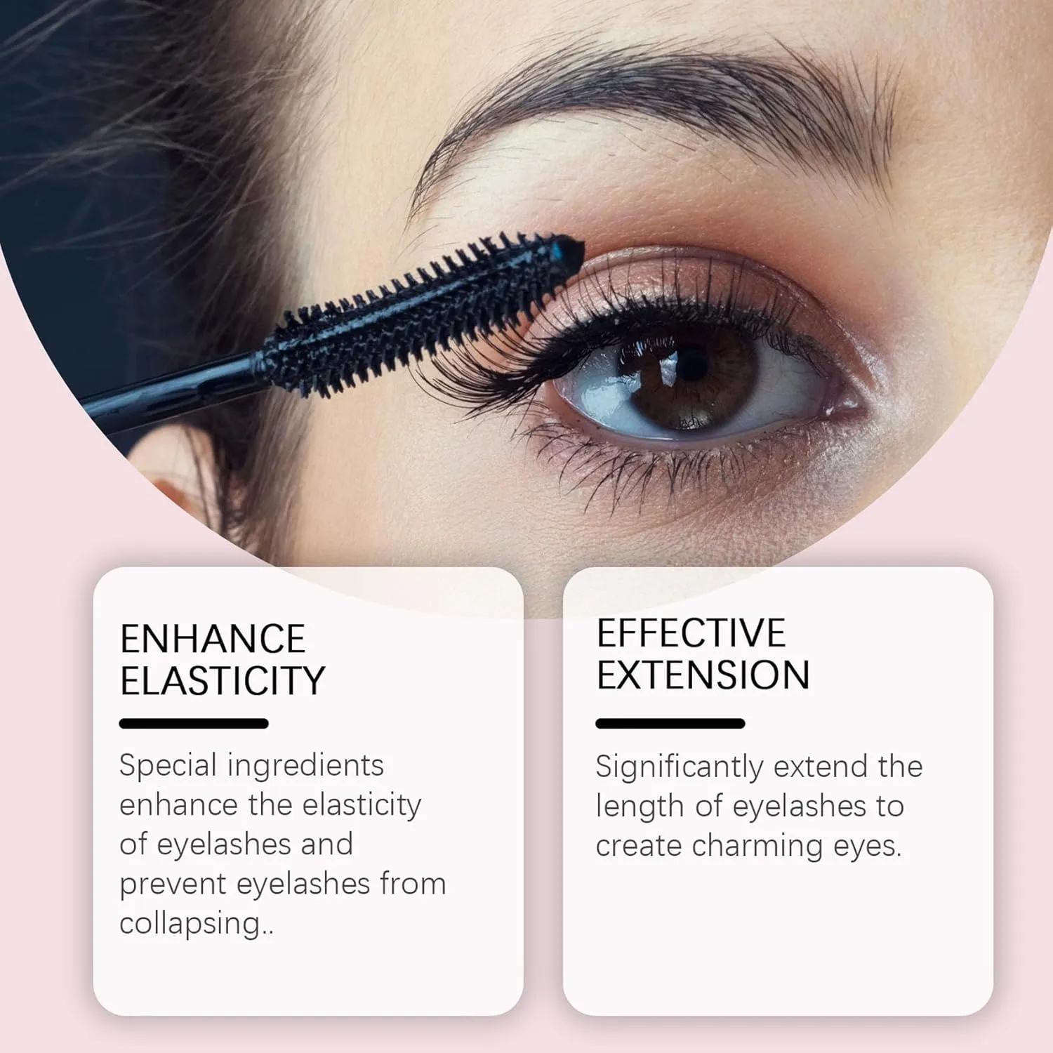 Mkry Mascara, 2025 Mascara black & brown duo for lash makeup,Waterproof & Sweatproof Long Lasting, Non Clumping (Brown, one size)