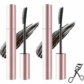 Mkry Mascara, Comparison.Com Mascara, Comparison.Ja10 Mascaras,Comparison,Comparison mascara,Comparison MascaraWaterproof Tubing,Lengthening Volume Long-Lasting and Non-smudged (Black*2)
