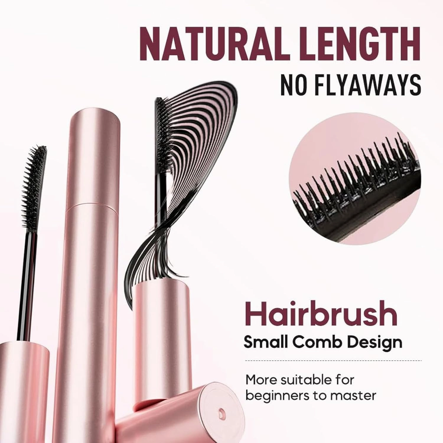 Mkry Mascara, Mascarawaterproof Tubing,Lengthening Volume Long-Lasting and Non-smudged (Black*2pcs)