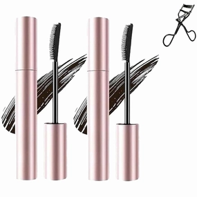 Mkry Mascara, Mascarawaterproof Tubing,Lengthening Volume Long-Lasting and Non-smudged (Black*2pcs)