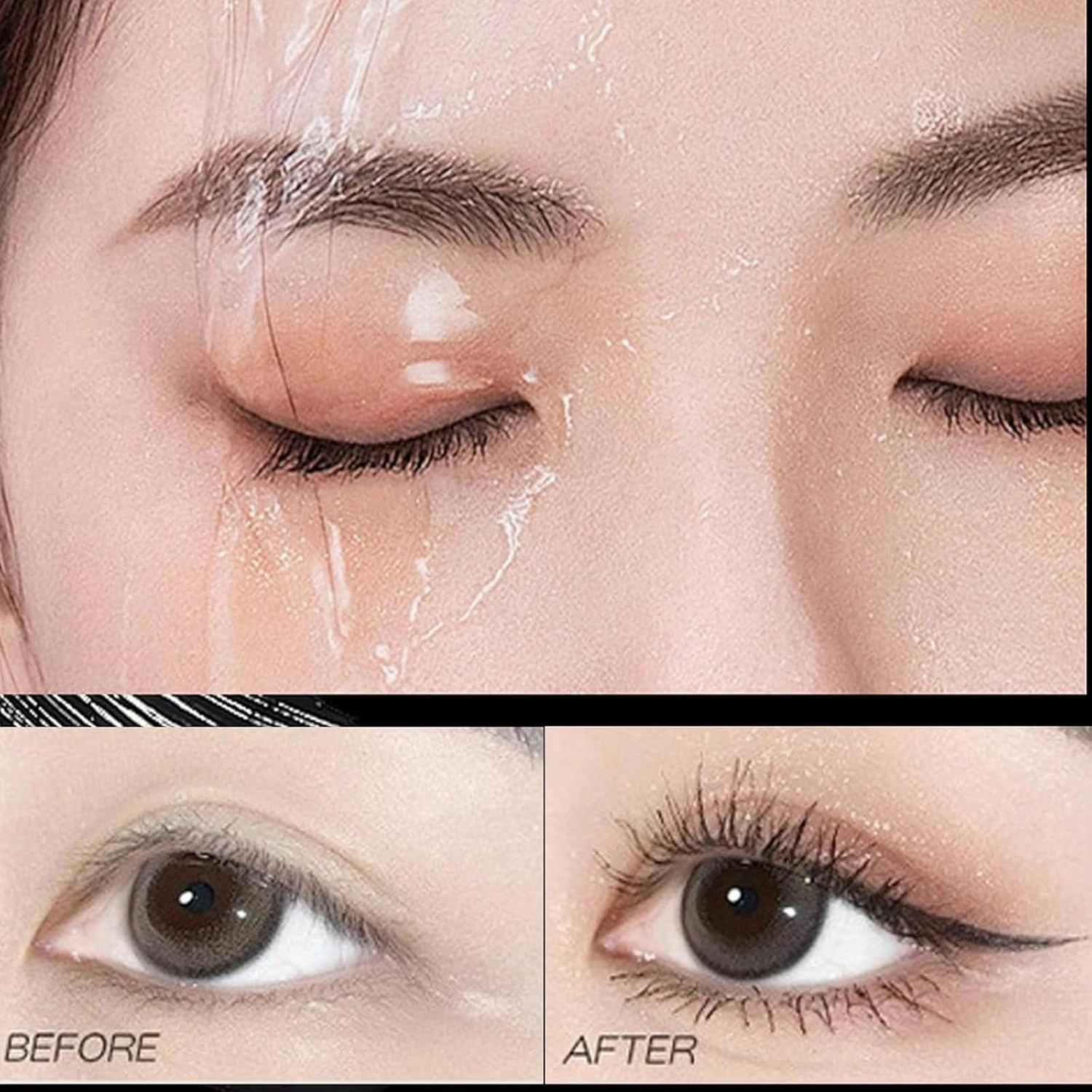 Mkry Mascara, Mascarawaterproof Tubing,Lengthening Volume Long-Lasting and Non-smudged (Black*2pcs)