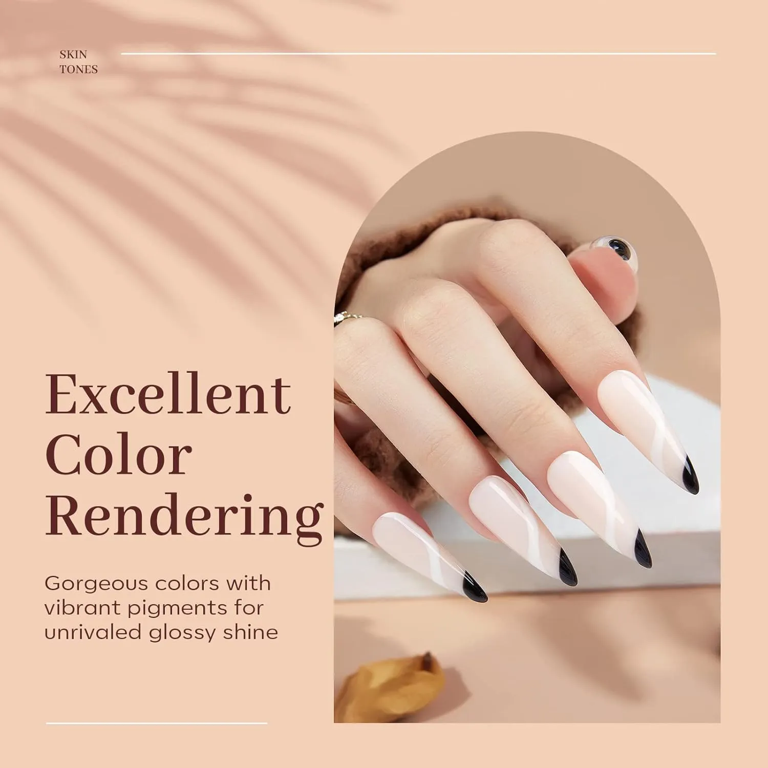 Modelones Poly Nail Gel, 6 Colors Nude Skin Tones Pink Neutral Brown Collection Poly Extension Gel Set Builder Manicure DIY Design Nail Art Home Salon Beauty Gift