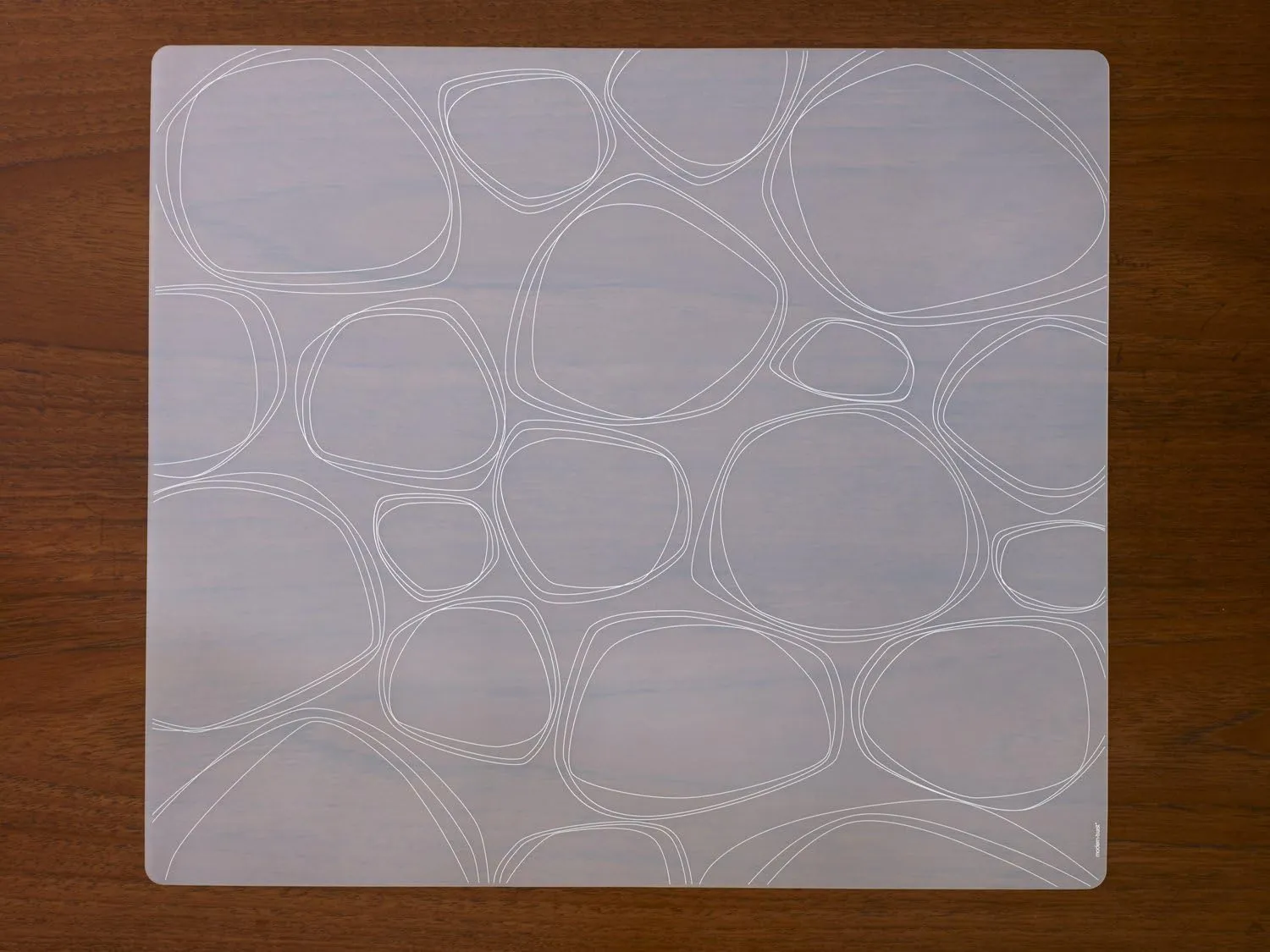modern-twist 100% Plastic Free Silicone Tabletop, Dining, Decoration, Modern Design, Placemat Rectangle, White