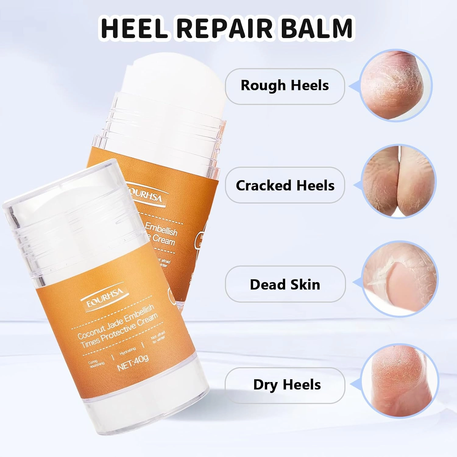 Moisturizing Socks for Cracked Heel Treatment，Heel Magic for Dry Skin or Rough Heels， with Shea Butter & Vitamin E,Lotion Silicone Toeless Socks, Comes with Heel Cream for Healthy Feet
