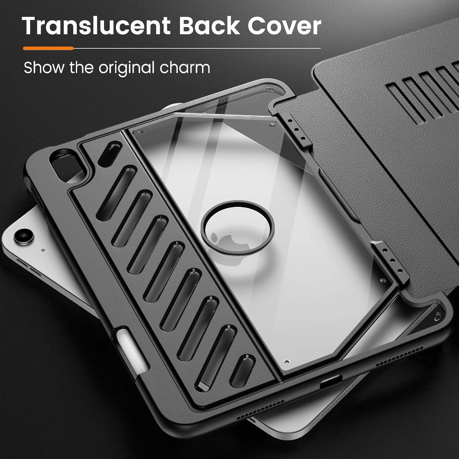 MoKo Case for iPad (A16) 11th Generation 11-inch 2025/iPad 10th Generation 10.9-inch 2022 with Pencil Holder, [10 Strong Magnetic Viewing Angle] Fully-Body Rugged Heavy Duty Protective Case, Black