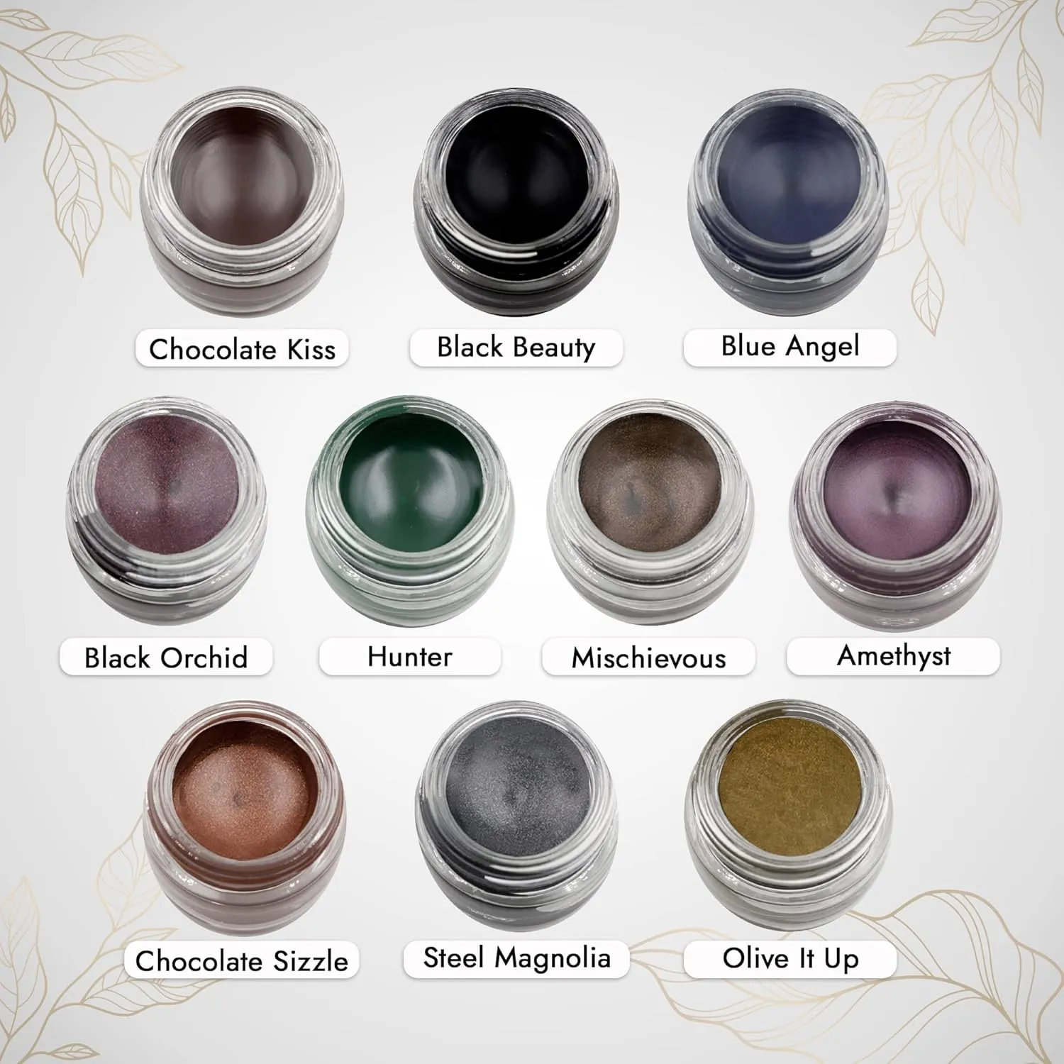 Mommy Makeup Waterproof Stay Put Gel Eyeliner Pot with Semi Permanent Micropigments - Long Lasting, Highly Pigmented Eye Liner, 0.14 oz (Black Orchid)