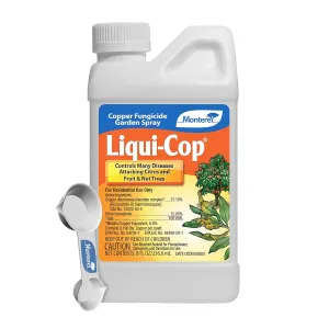Monterey Liqui-Cop - Copper Fungicide Garden Spray for Citrus and Fruit & Nut Trees - 8 oz (8 oz)