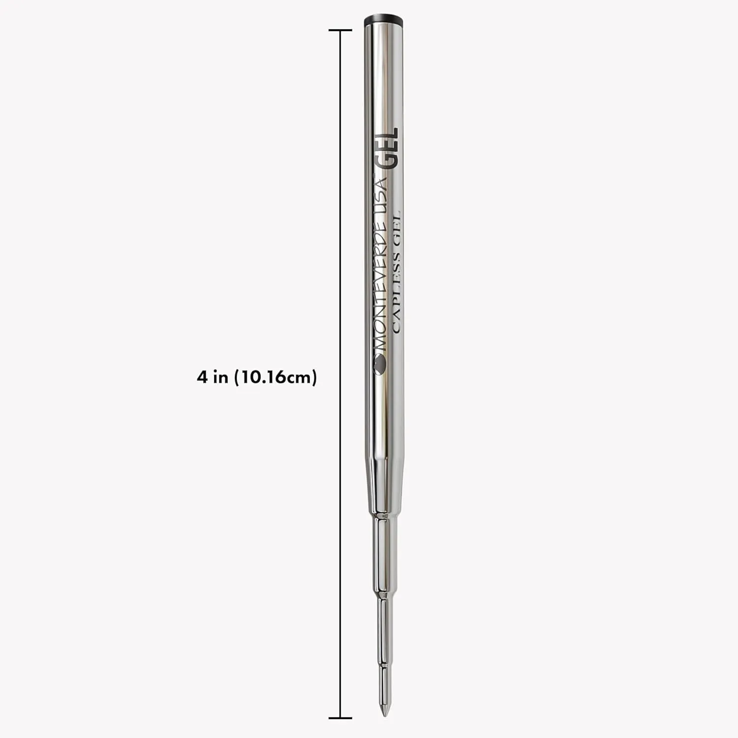 Monteverde Fine Gel Ballpoint Refill for Montblanc Gel Ballpoint Pens, 6/Pack, Black (M423BK)