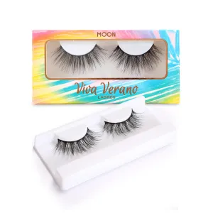 MOON Full False Eyelashes [1-Pack] By Viva Verano- Long, Flutter, Wispy Eyelashes Created By Scheana- Faux Mink Reusable Fake Eyelashes- Cruelty-Free Strip Lashes For Women- Easy-To-Wear Eyelashes