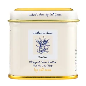 Mother's Shea Whipped Shea Butter (Vanilla, 2 Oz Tins - Set of 3) 100% Pure Raw Unrefined African Shea - Organic, Sustainably-Sourced Ingredients - Natural Skin & Hair Care