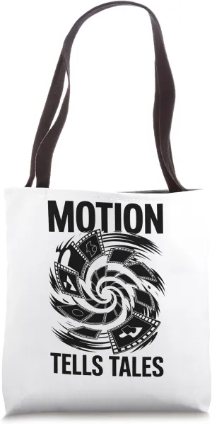 Motion Tells Tales Animation Sketch Animate Storytelling Tote Bag