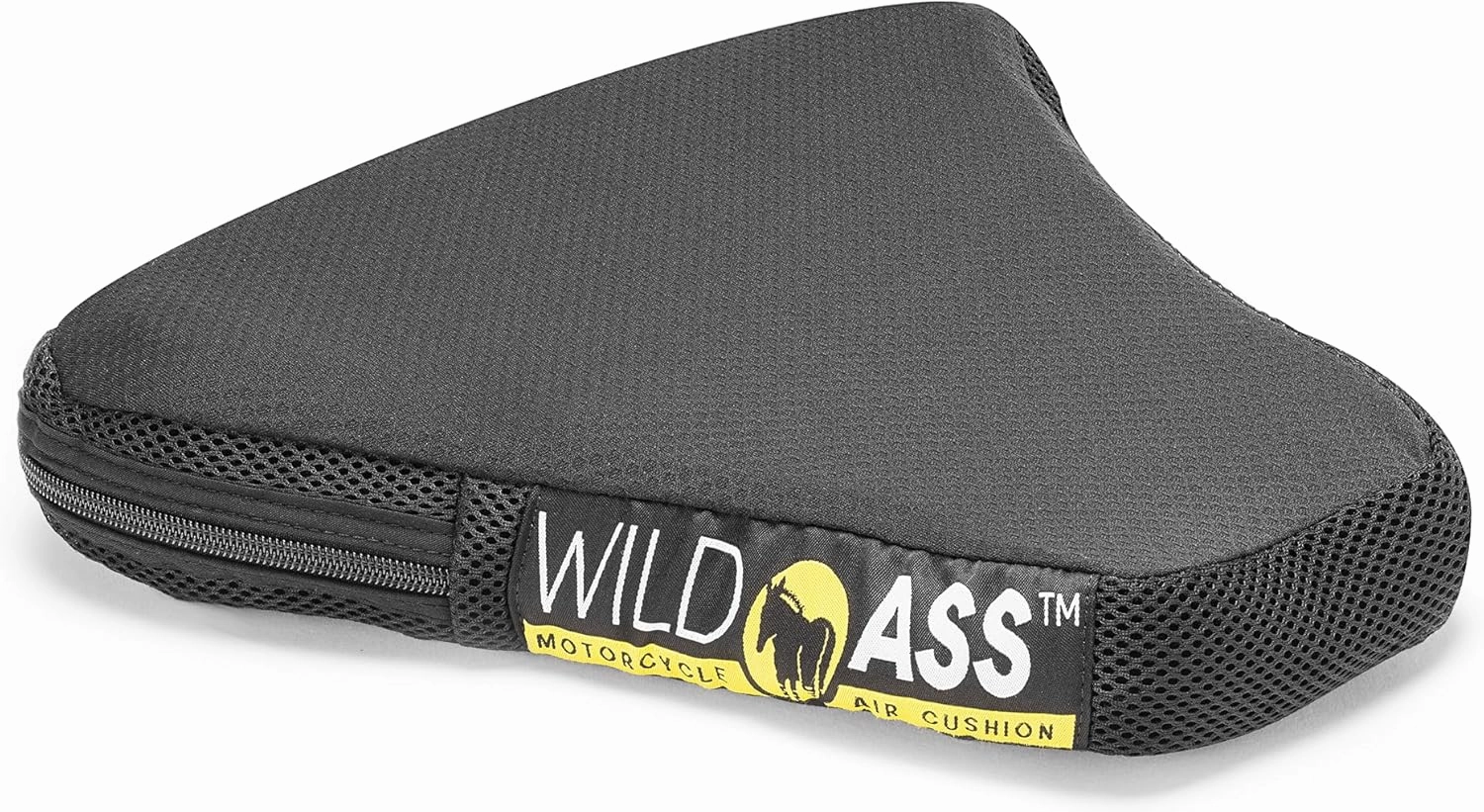 Motorcycle Air Gel-Sport Seat Cushion - Ergonomic Universal Fitting Air Adjusting Pad with Straps - Ultimate Rider Comfort & Relief, Cool Flow Motorcycle Accessories for Long Rides - Black