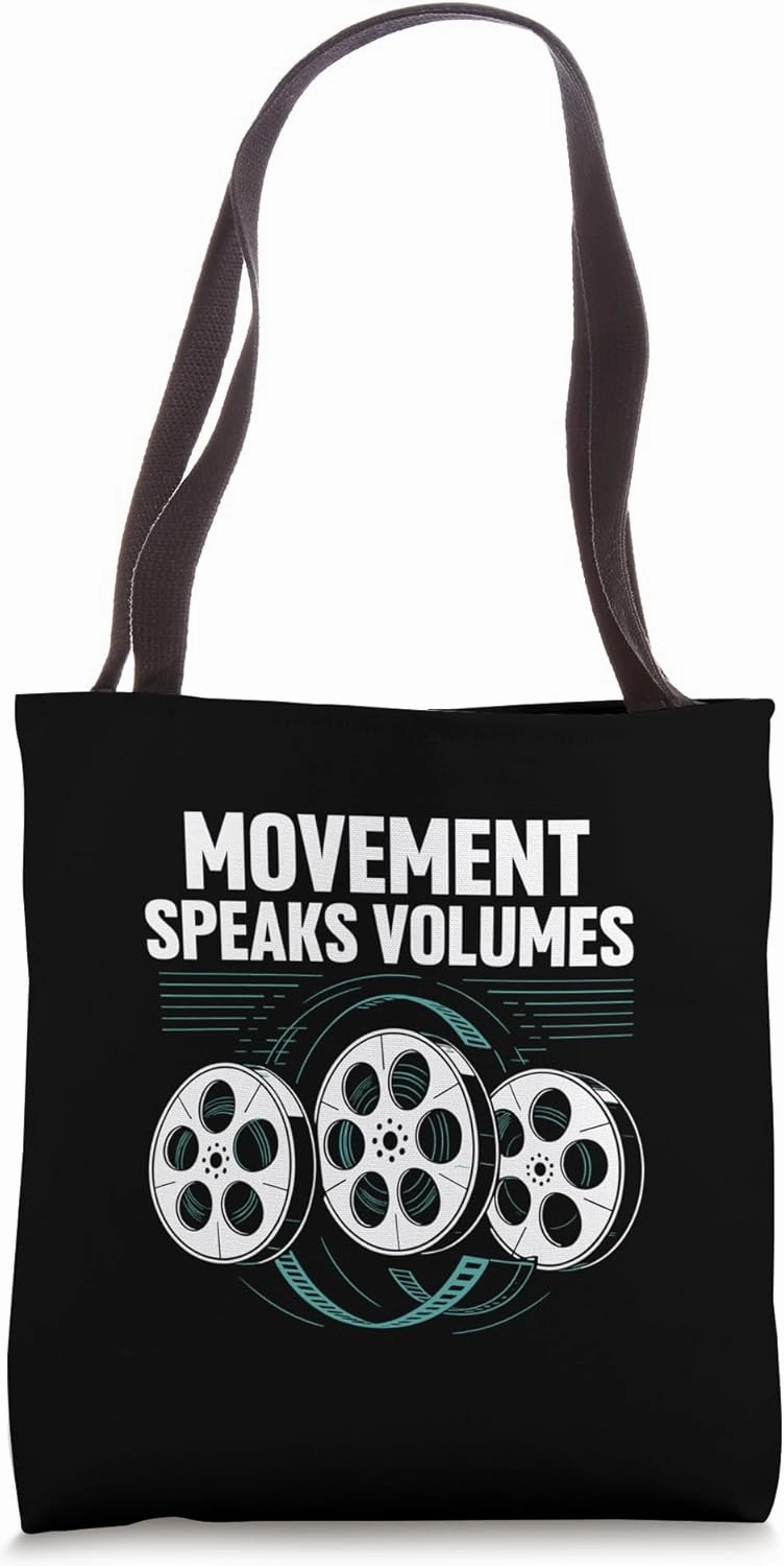 Movement Speaks Volumes Animation Draw Animate Storytelling Tote Bag