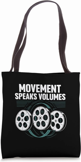 Movement Speaks Volumes Animation Draw Animate Storytelling Tote Bag