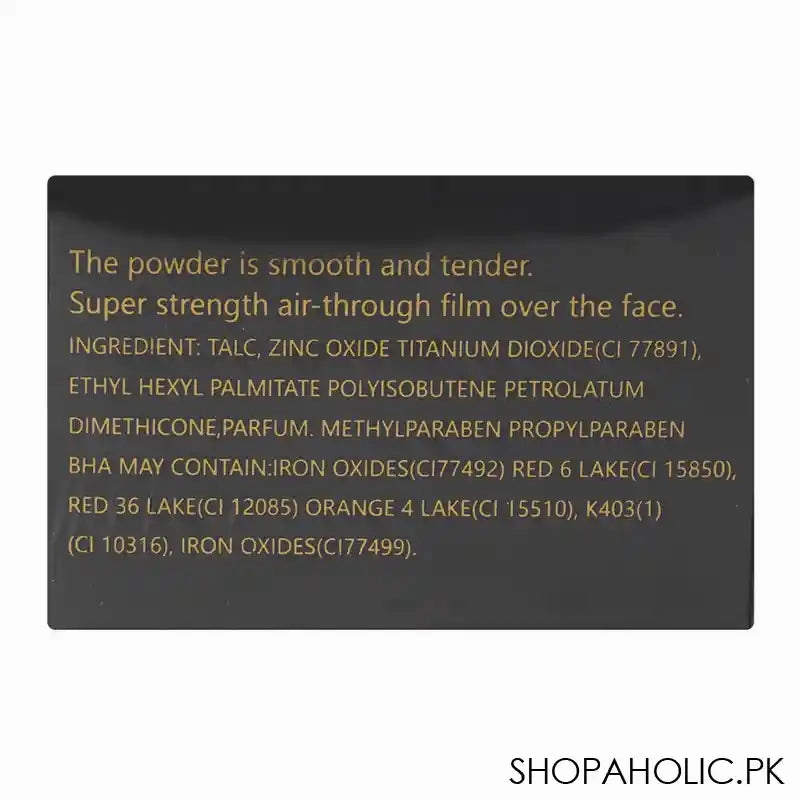 Muicin Setting Powder, Limited Gold Edition Powder & Puff, Translucent Black, DM-207-1, 30g