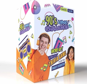 Music Trivia Card Game – Finish The Lyrics - Fun Party Game for Adults, Millennials & Gen X Music Lovers