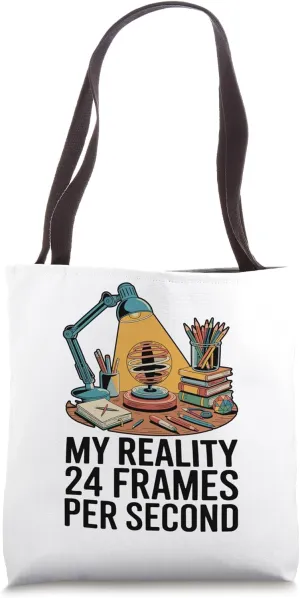 My Reality Frames Per Second Animation Draw Sketch Animate Tote Bag