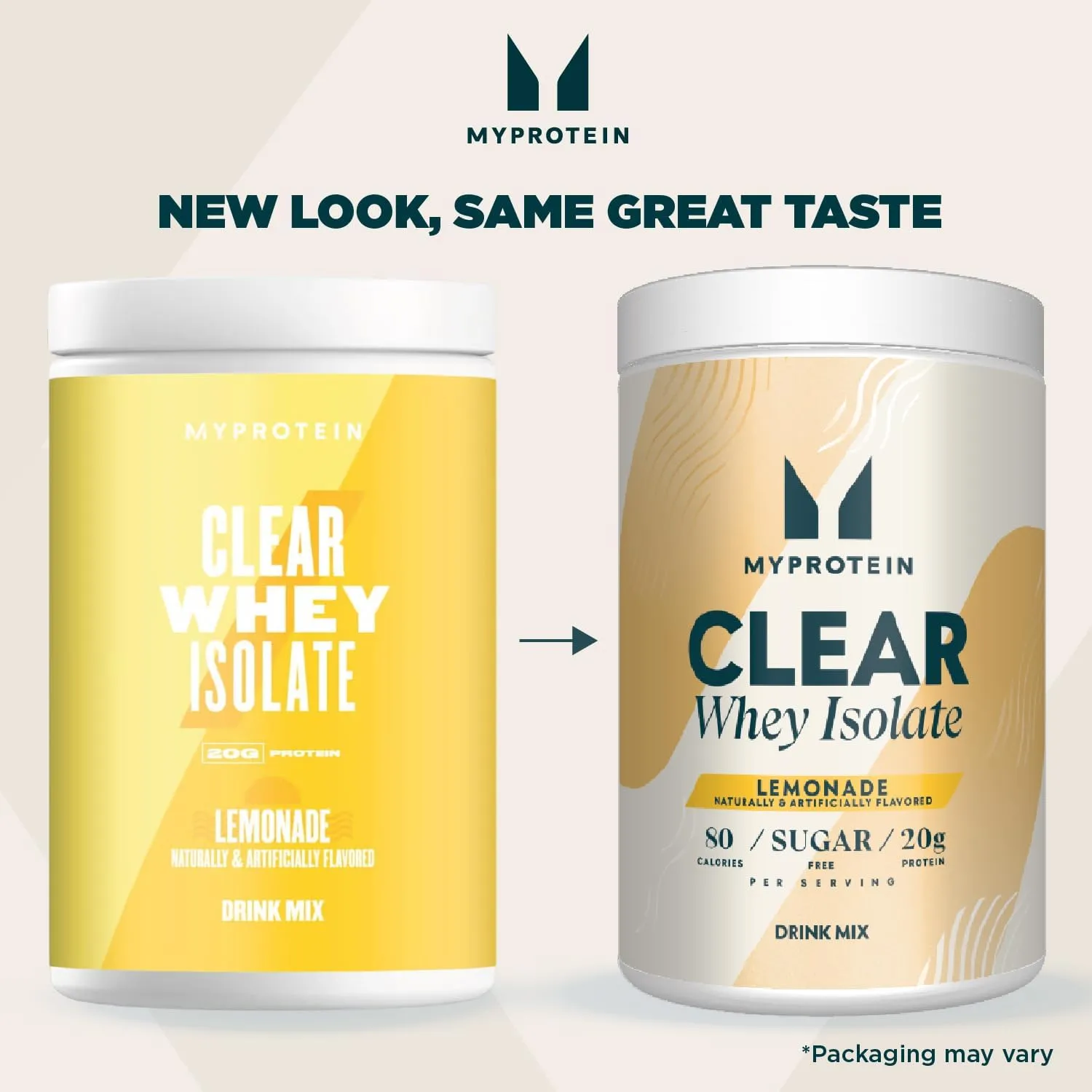 Myprotein Clear Whey Isolate Protein Powder, 1.1 Lb (20 Servings) Lemonade, 20g Protein per Serving, Naturally Flavored Drink Mix