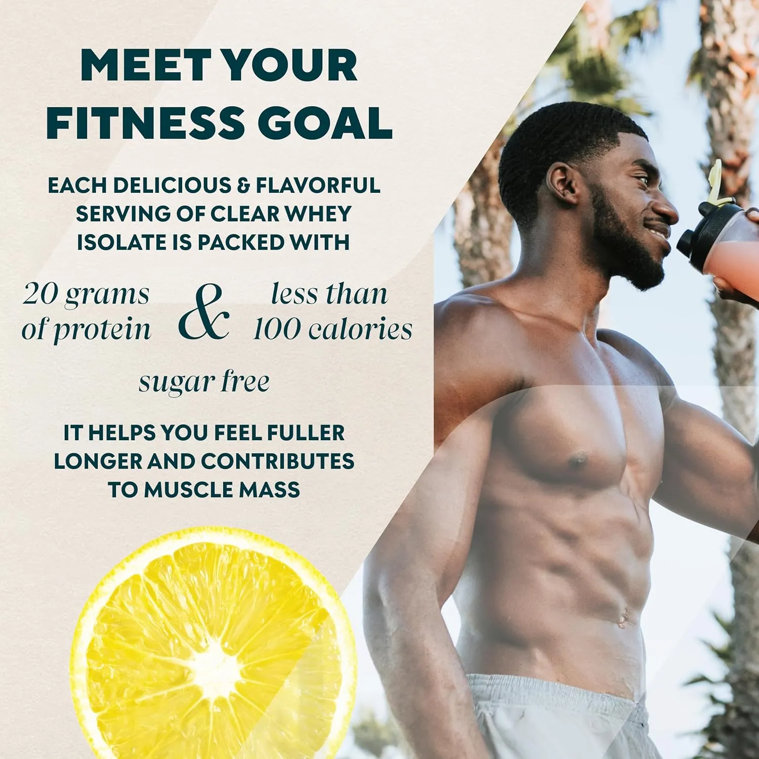 Myprotein Clear Whey Isolate Protein Powder, 1.1 Lb (20 Servings) Lemonade, 20g Protein per Serving, Naturally Flavored Drink Mix