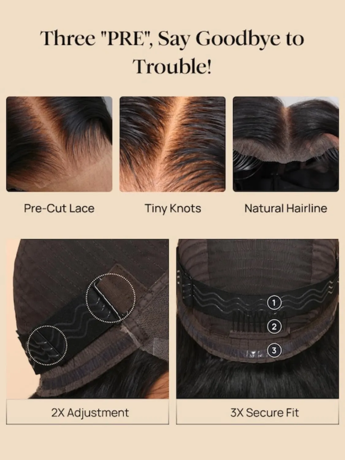 Nadula Bye Bye Knots Glueless Reddish Brown Body Wave Wig 7x5 Pre Cut Lace Front Wigs Human Hair Pre Plucked Pre Bleached Ready to Wear Pre Everything Glueless Wig 150% Density 16inch