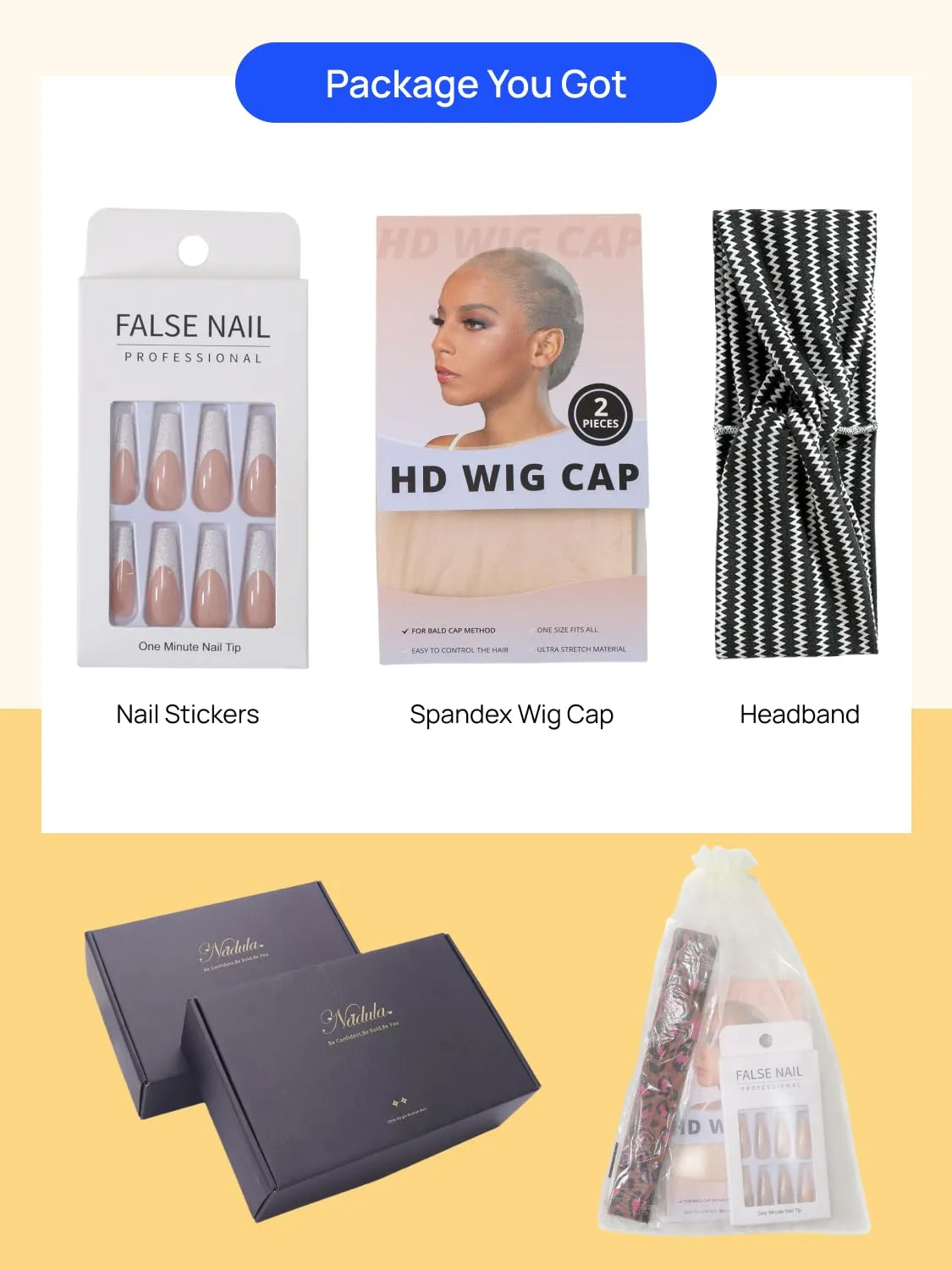 Nadula Hair Brown Yaki Straight Human Hair Glueless Wigs #4 Layer Cut Bang Wigs with 4x4x2 Lace, 100% Virgin Hair Chocolate Brown Wigs with Bangs for Women No Glue 180% Density 18inch