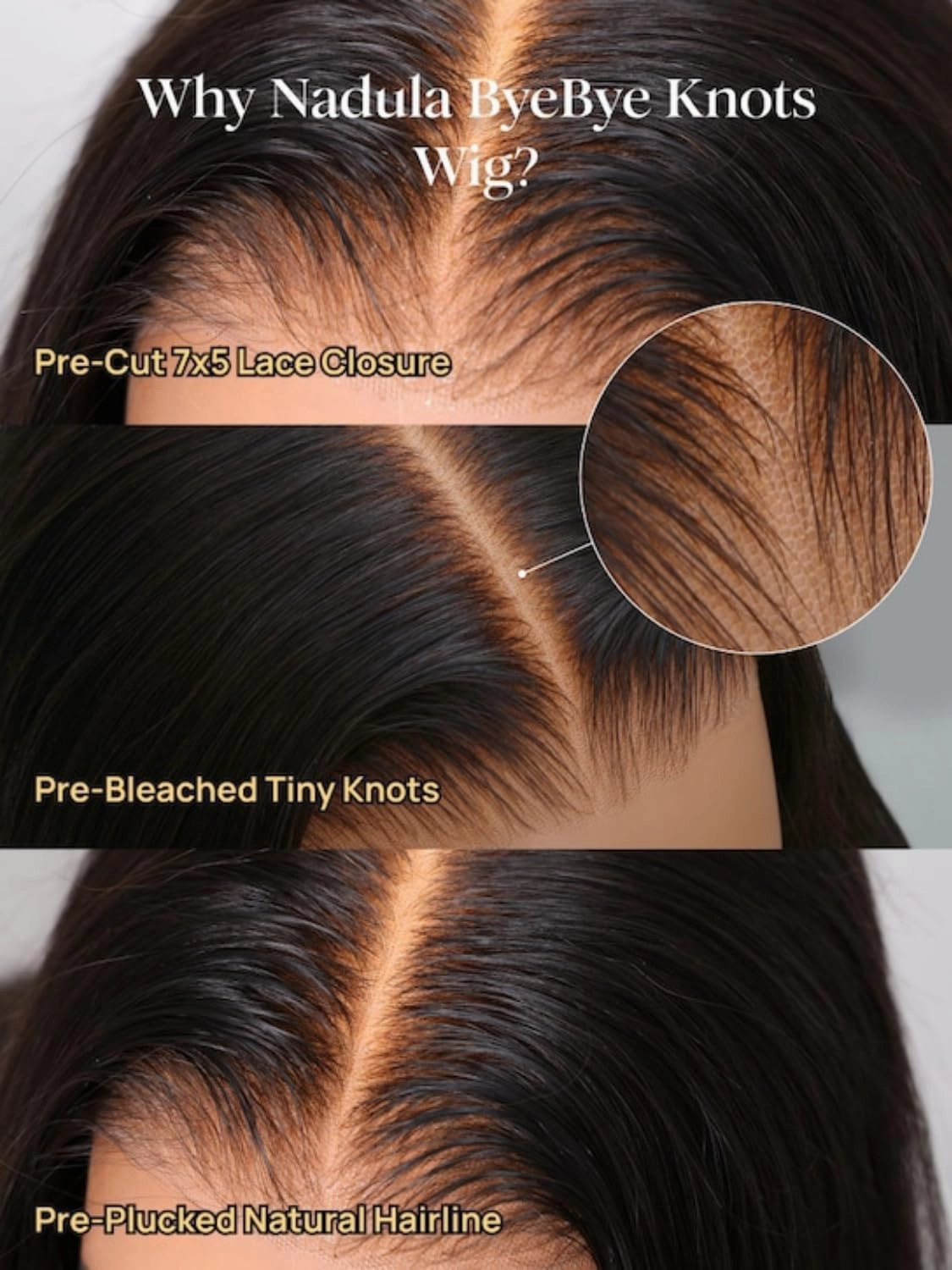 Nadula Bye Bye Knots Glueless Reddish Brown Body Wave Wig 7x5 Pre Cut Lace Front Human Hair Wig Ready to Wear Glueless 150% Density 24inch