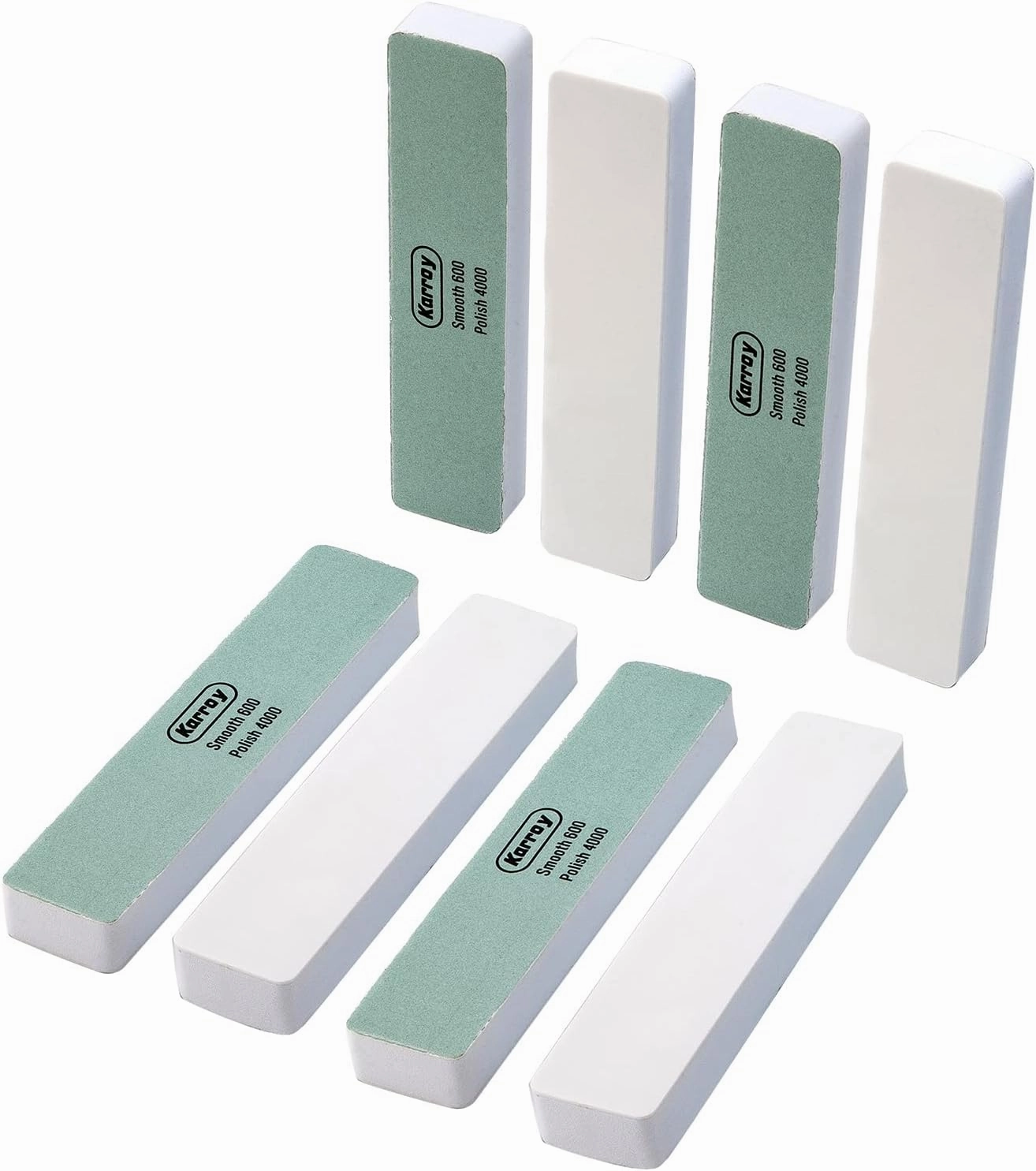 Nail File and Buffer Block for Natural Nails Shine Polishers Bufer Block Nail File Nail Buffing Block 600/4000 Grit Pack of 8 (C-Cuboid)
