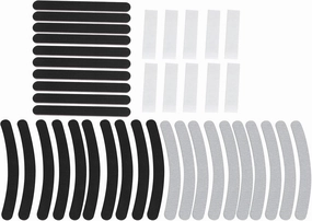 Nail File Set 40PCS | Skilled Sanding & Polishing Kit for Manicure/Pedicure/Nail Art | Foam Buffer Blocks with Emery Sides | Fits Organic & False Nails