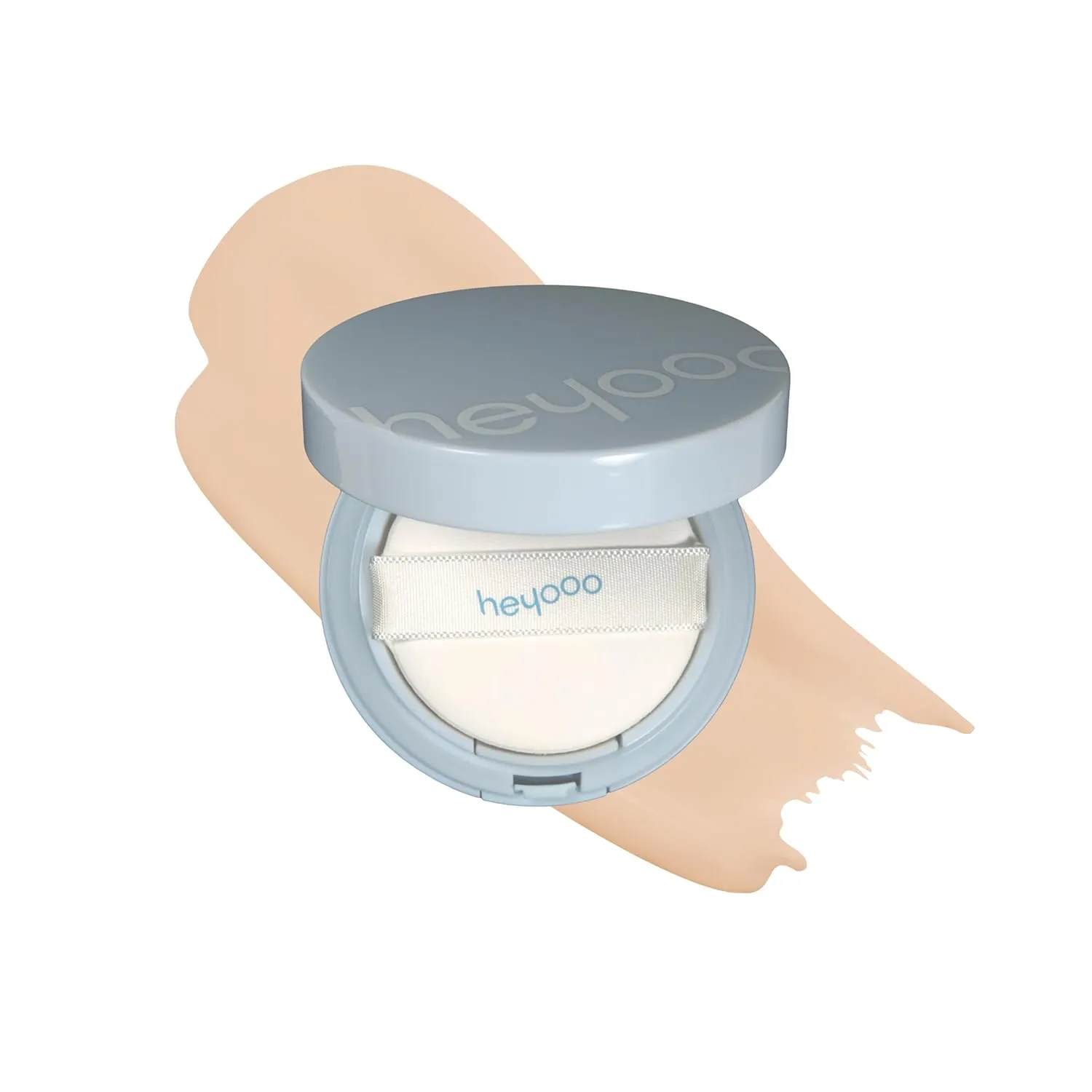 Natural Glow Foundation - Light to Medium Coverage Cushion Foundation with Hyaluronic Acid & Tea Tree Extract - Vegan & Cruelty-Free Cream - K Beauty - 15g/0.52oz - Ivory