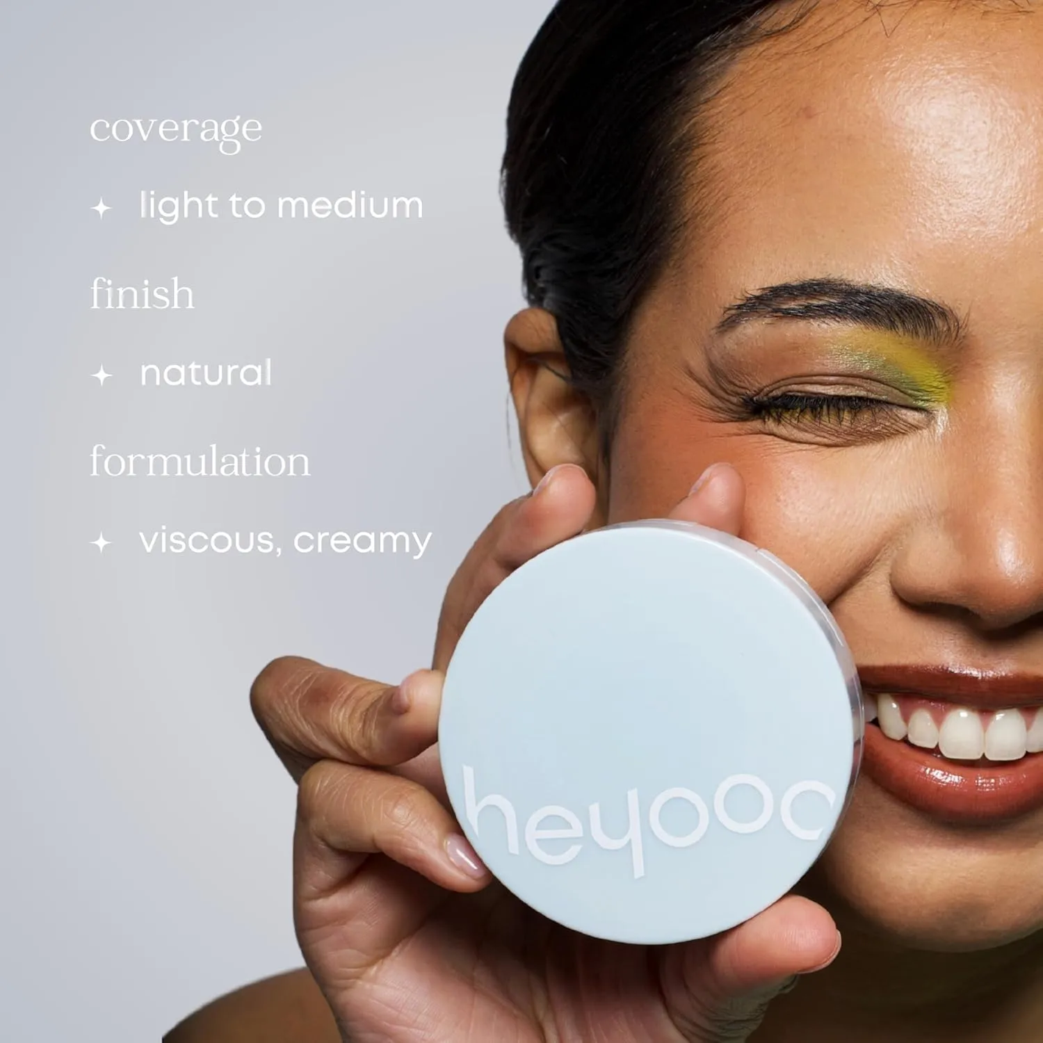 Natural Glow Foundation - Light to Medium Coverage Cushion Foundation with Hyaluronic Acid & Tea Tree Extract - Vegan & Cruelty-Free Cream - K Beauty - 15g/0.52oz - Ivory