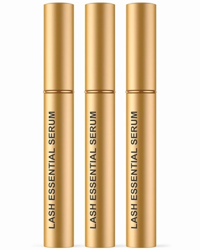 Natural Cosmetic Eyelash Serum for Longer, Thicker Lashes & Brows, Boost Lash Serum Vegan & Cruelty-Free - Niacinamide, Centella Asiatica Leaf Extract (15 mL Gold)