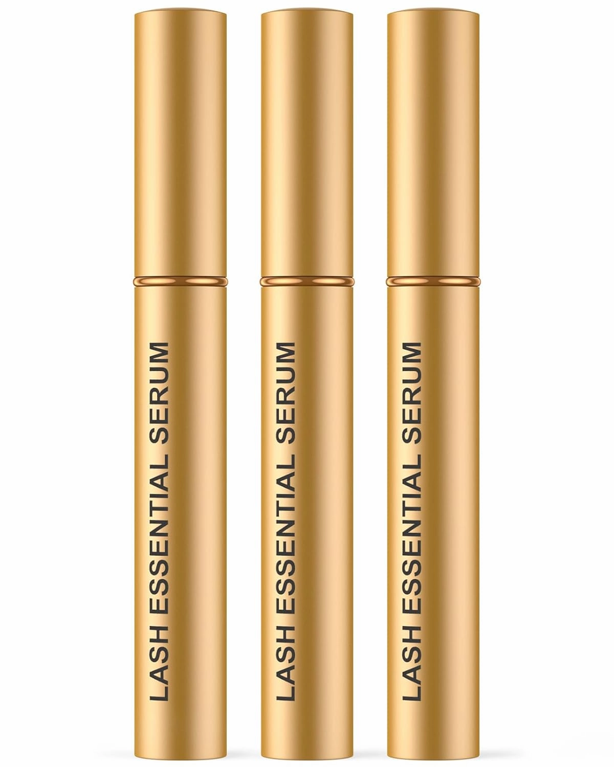 Natural Cosmetic Eyelash Serum for Longer, Thicker Lashes & Brows, Boost Lash Serum Vegan & Cruelty-Free - Niacinamide, Centella Asiatica Leaf Extract (15 mL Gold)