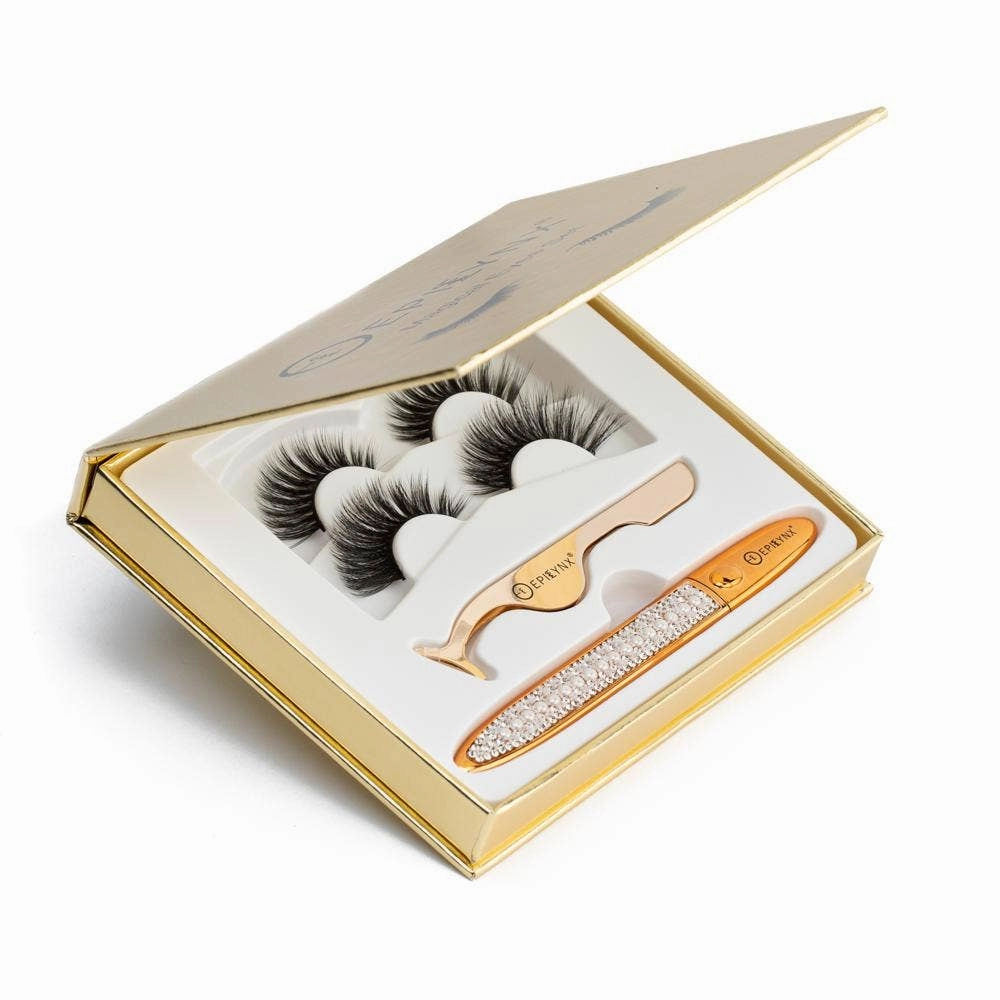 Natural False Eyelashes - No Glue Black Eyeliner and Lashes: Natural Looking Lashes