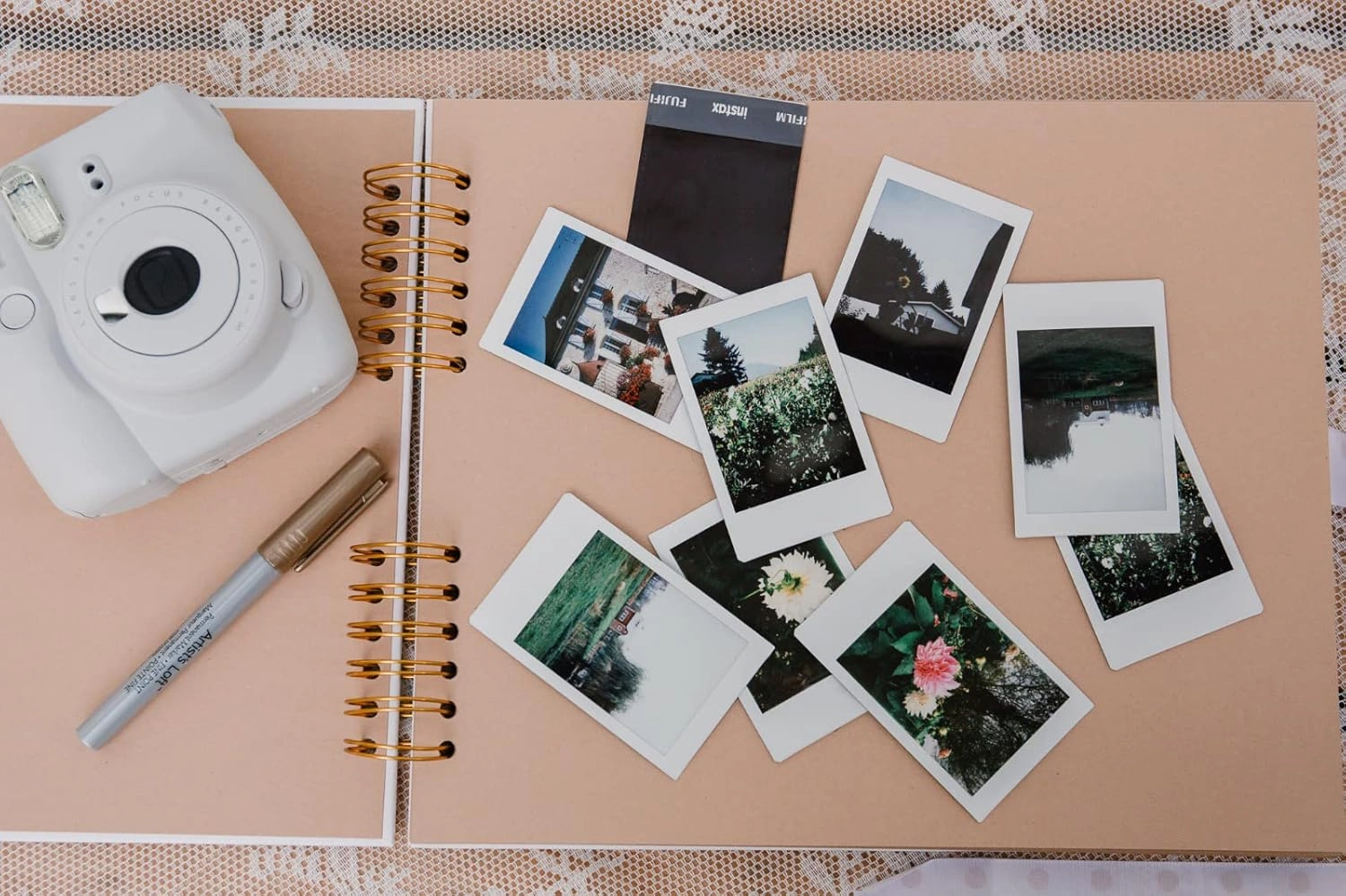 Never Ever Land Scrapbook Album – 12x10 White Scrap Book. Scrapbooking Supplies, Memory Book, Wedding Guest Book, Photo Album, Baby Shower Gifts, Valentines, Engagement Gifts