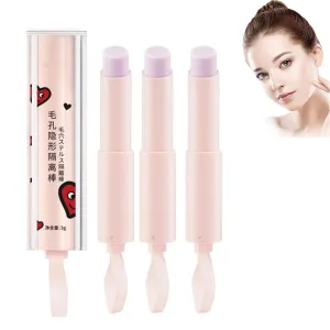 New Magical Pore Eraser Waterproof Face Primer Stick,Invisible Pore Primer Stick,Pore Eraser Blurring Stick,Hydrating Primer Face Shimmer Stick,For All Skin Types (3PCS)