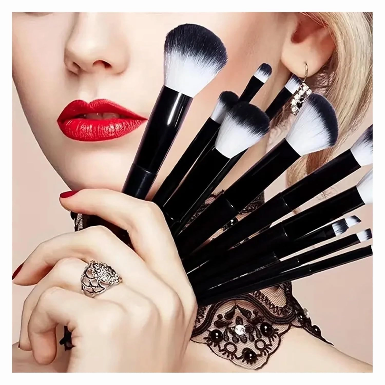 NEW 13PCS Makeup Brushes Set Soft Eyeshadow Highlighter Foundation brush Concealer Detail Brush Women Beauty Tool Christmas Gift(Green with bag)
