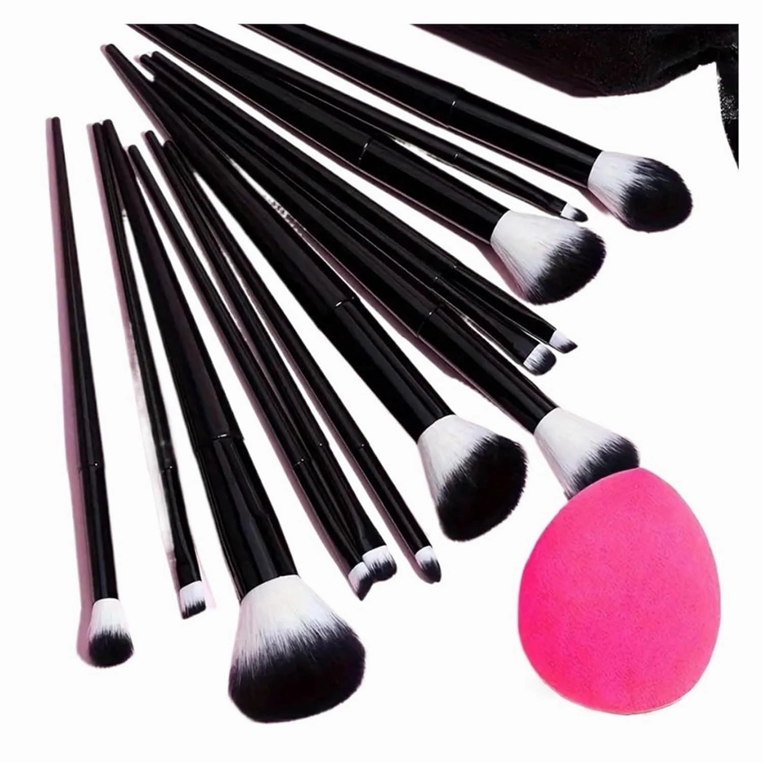 NEW 13PCS Makeup Brushes Set Soft Eyeshadow Highlighter Foundation brush Concealer Detail Brush Women Beauty Tool Christmas Gift(Green with bag)