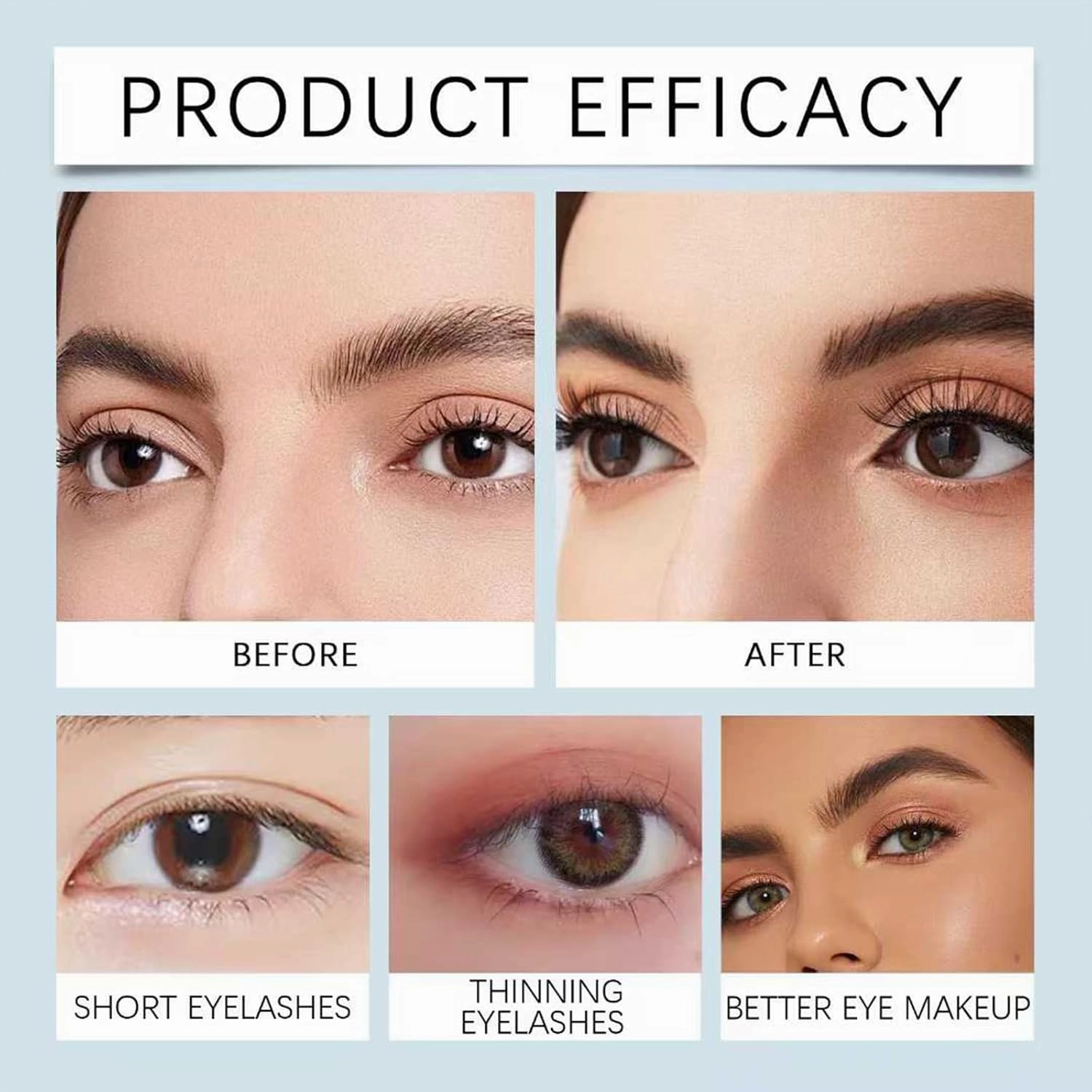 New Eyelash Growth Serum, Advanced Lash Serum for Eyelash Growth, Eyebrow Growth serum for Women, With Advanced Formula to Boost Longer Fuller and Thicker Looking Lashes for Sensitive Eyes (1 Bottle)
