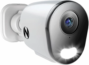Night Owl Add On Wired IP 12MP Deterrence Camera with 2-Way Audio - White
