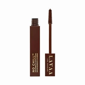 NO CHILL Mascara by Lavaa Beauty | Tubing Mascara | Lengthening & Volumizing | No Smudging & No Flaking (Brown)