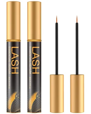 Nourishing Lash & Brow Serum – Enhances the Look of Fuller, Longer Eyelashes and Eyebrows – Gentle Formula for Sensitive Eyes – Vegan & Cruelty-Free – 0.17 fl oz (Pack of 2)